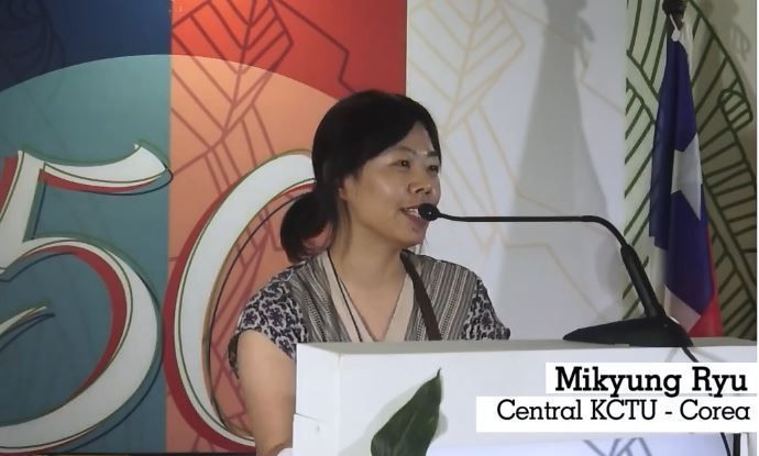 Exigirán en Buenos Aires la liberación del presidente de la Confederación Coreana de Sindicatos