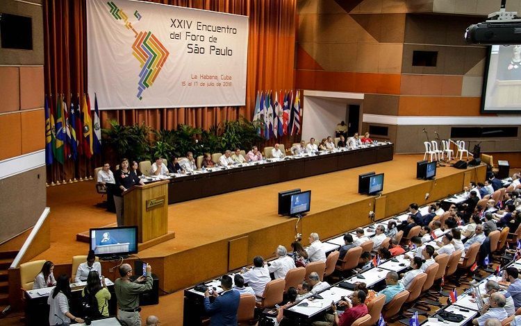 Foro de Sao Paulo: América Latina y el Caribe siguen en pie de lucha