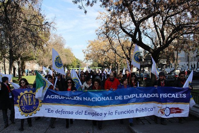 ANEF inauguró su asamblea con una protesta en defensa del empleo y la función pública
