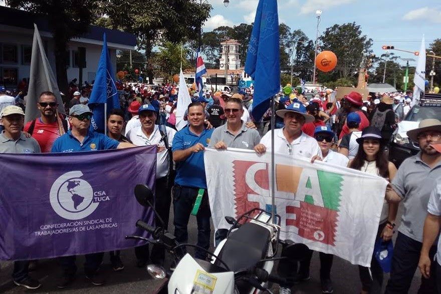 Estatales de la región se solidarizan con la lucha de los trabajadores de Costa Rica