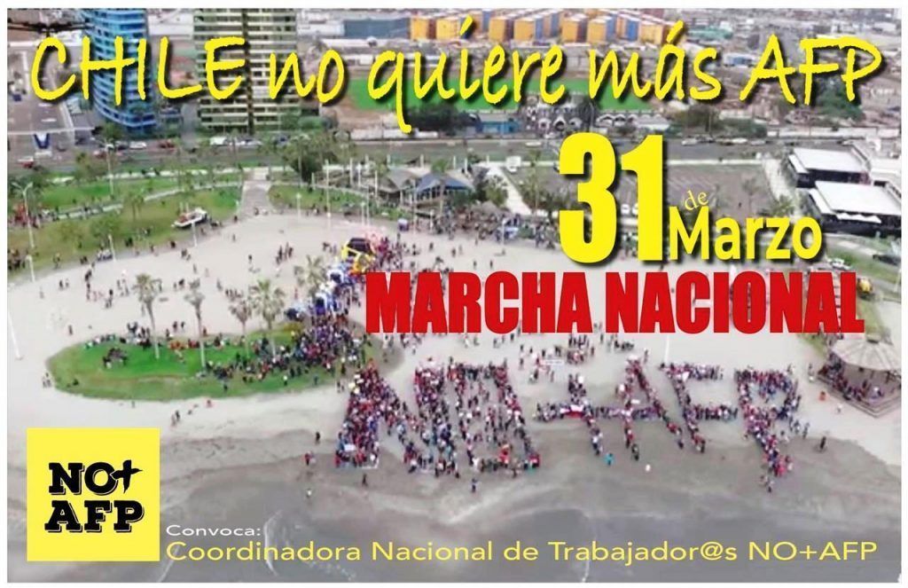ANEF convoca a la Gran Marcha Nacional por NO+AFP