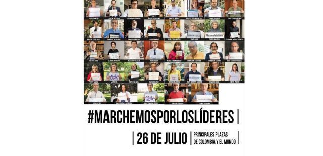 Convocan a marchar contra el asesinato de líderes sociales en Colombia