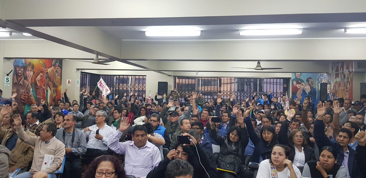 Foro de estatales peruanos cerró con una gran Asamblea Nacional