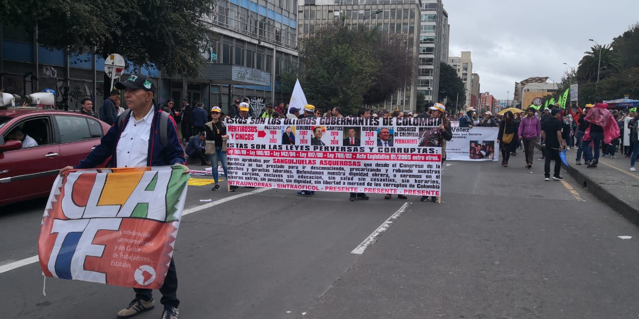 Percy Oyola: “El Paro sigue, contra el paquetazo y en homenaje a Dylan Cruz”