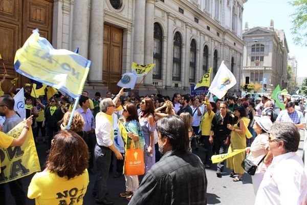 ANEF y Coordinadora No+AFP marcharon para exigir el fin de las AFP y jubilaciones dignas