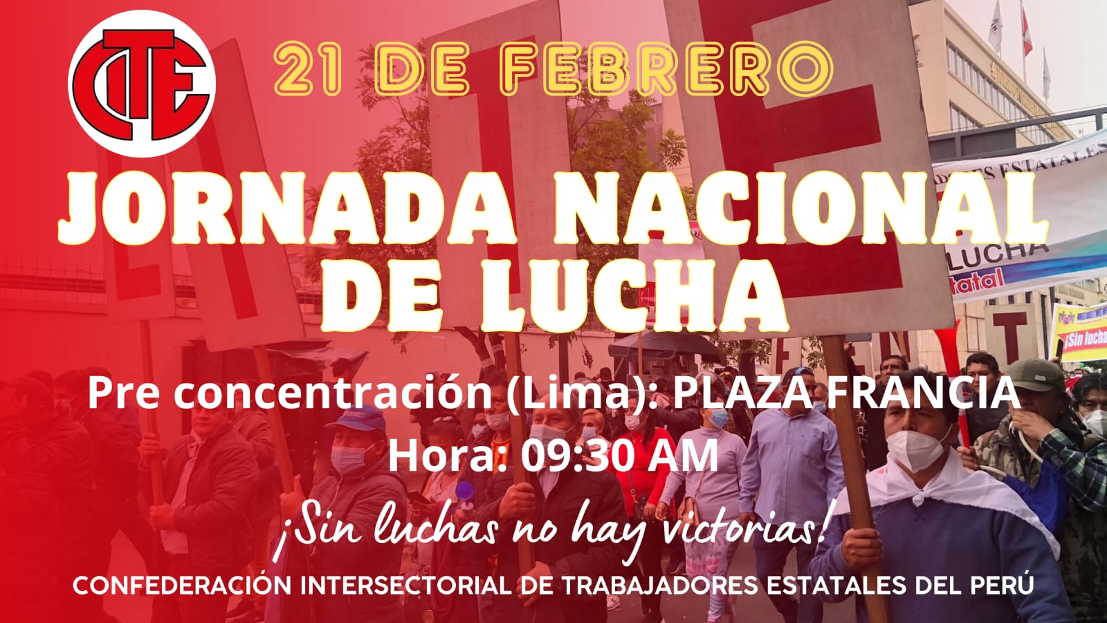 El Frente de Unidad Estatal se moviliza este miércoles en Perú