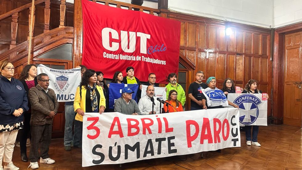 Mesa del Sector Público de Chile adhiere al Paro Activo del 3 de abril
