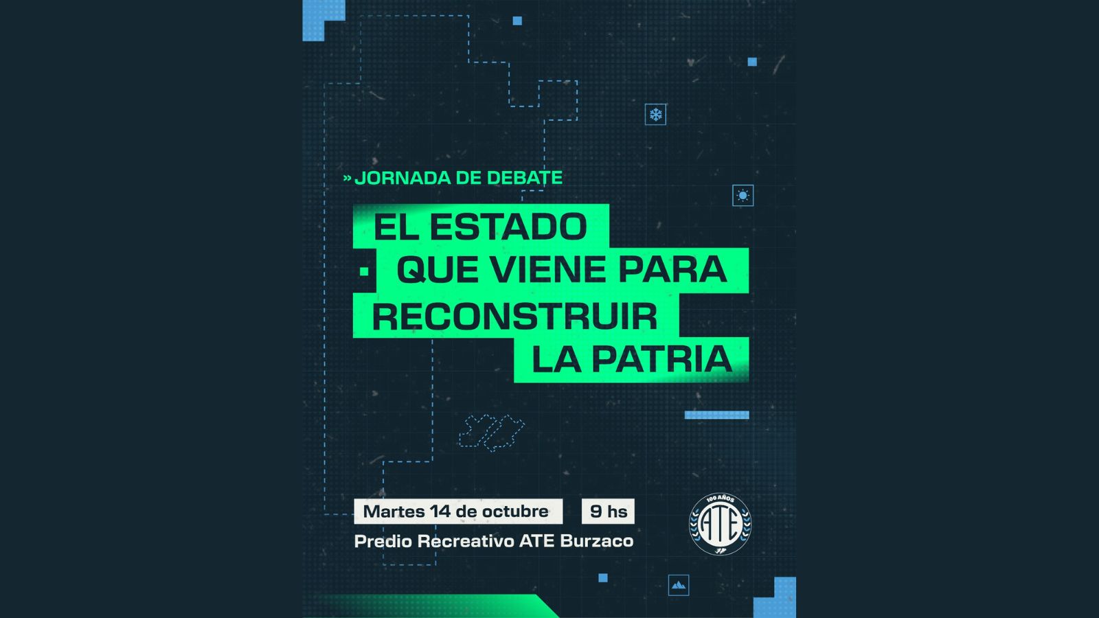 Encuentro federal de estatales argentinos organizado por ATE