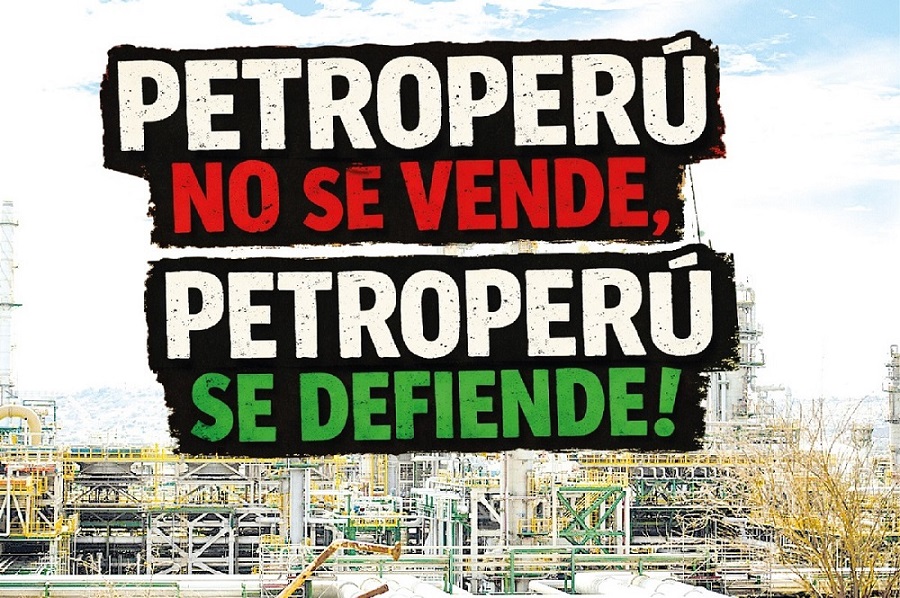 Estatales peruanos se movilizan en defensa de Petroperú