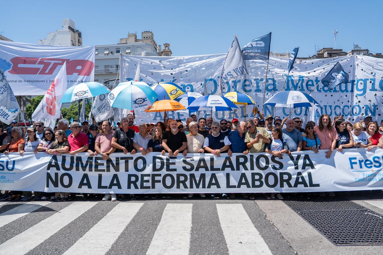 Gran movilización en Argentina contra la Reforma Laboral