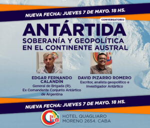 7 de mayo: Conversatorio sobre Antártida, geopolítica y soberanía